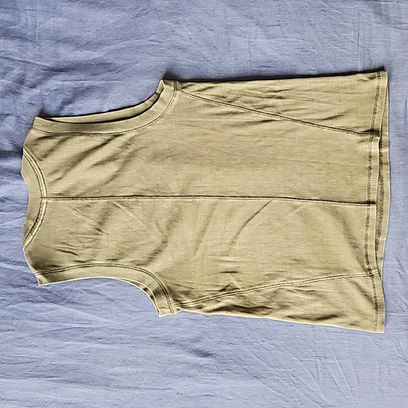 Free People U Neck Tank Army Dust Size M - Picture 2 of 8